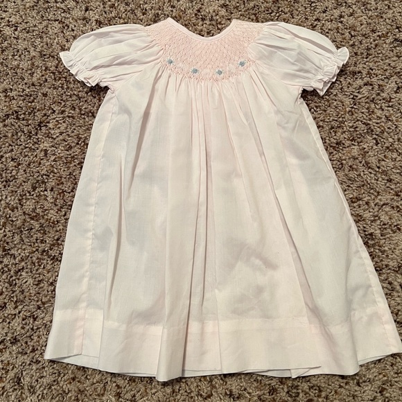 Petit Ami Smocked Flower Knit Dress main image 0